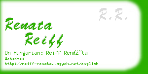 renata reiff business card
